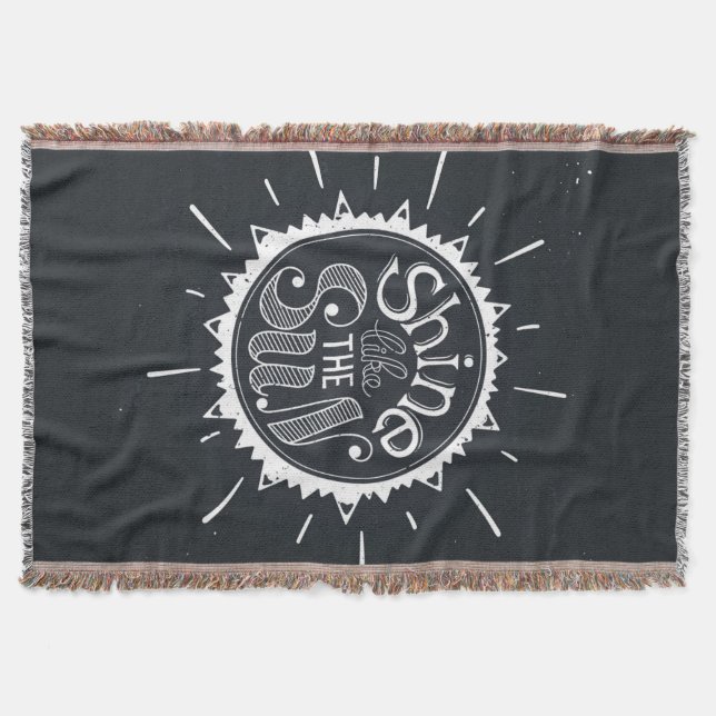 Shine Like The Sun Throw Blanket (Front)