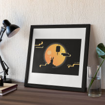 Shine Moon Rabbit- Black Sky Mid-Autumn Festival 