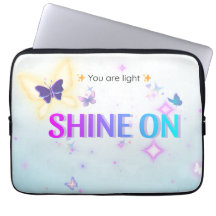 ✨ Shine On 13" Pastel Laptop Case – You Are Light