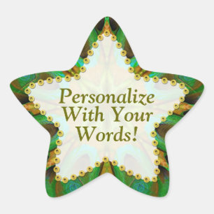 Shine On Nature Green Star Sticker