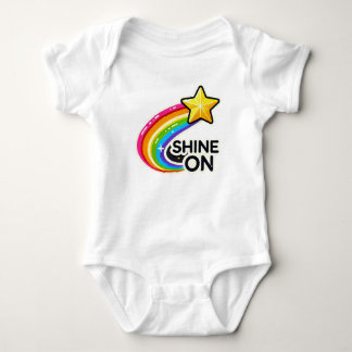 Shine On Rainbow and Star Baby Bodysuit