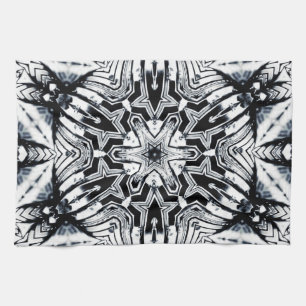 Shine Silva Geometric Star  Tea Towel
