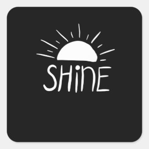 Shine Square Sticker