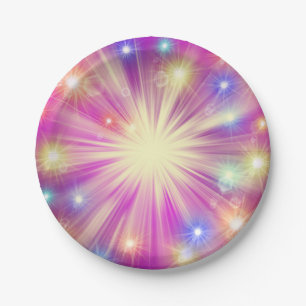 shine, star, sparkle, glow, glitter, light, effect paper plate