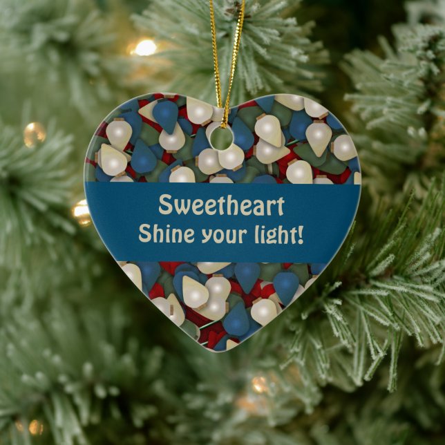 Shine Your Light Contemporary Art Ceramic Tree Decoration (Tree)