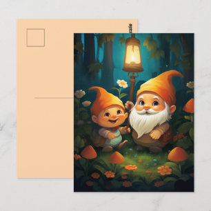 Shine Your Light Little Gnome Postcard