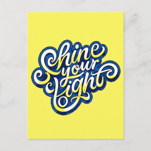 Shine your Light Postcard (Front)