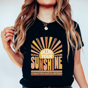 Shine Your Sunshine; Retro Positive Summer T-Shirt
