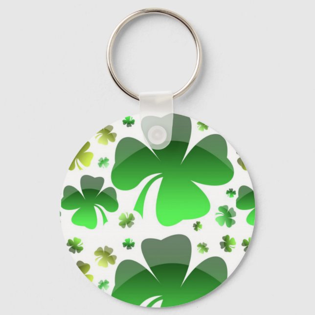 Shiney Shamrocks Key Ring (Front)