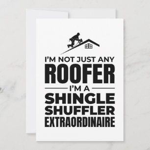 Shingle Shuffler Roofer - Funny Roofing Job Holiday Card