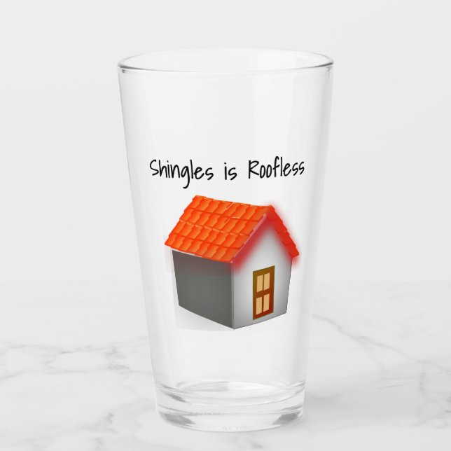 Shingles Awareness by the drink Glass (Front)