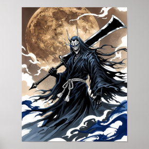 Shinigami Sumi-e Art Poster