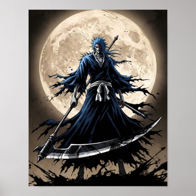 Shinigami Sumi-e Art Poster (Front)