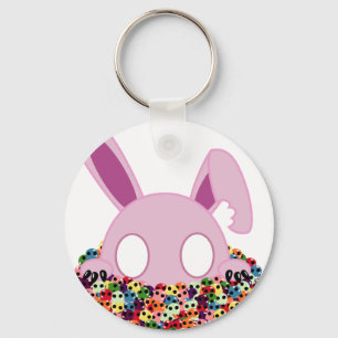 Shinikaru the Bunny - Sugar Skulls Key Ring