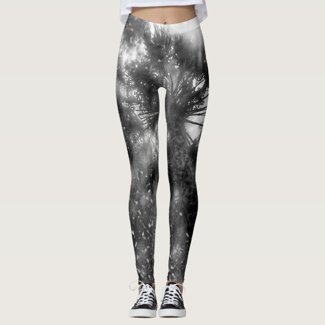 Shining Above In Black Leggings (Front)