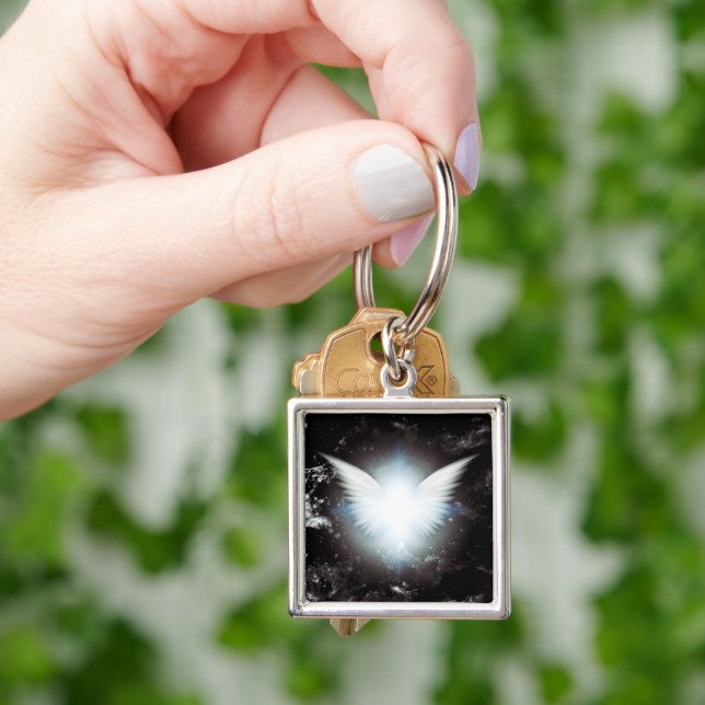 Shining angel wings key ring (Hand)