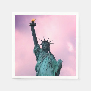 Shining Beacon of NYC - Lady Statue of Liberty Napkin