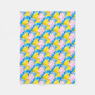 Shining-Bright-Diamonds-Blue-Diagonal- Fleece Blanket