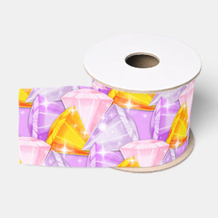 Shining-Bright-Diamonds-Diagonal- Grosgrain Ribbon