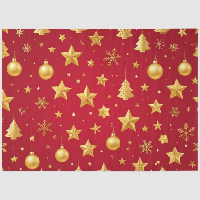 Shining Bright on Christmas Night Tissue Paper (Front)
