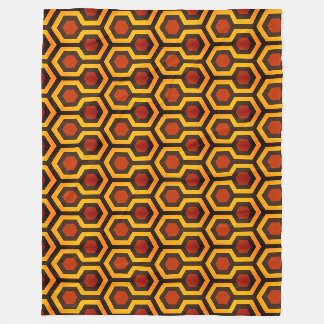 Shining Brown Fleece Blanket (Front)