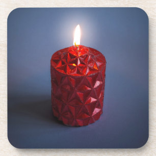 Shining candle coaster