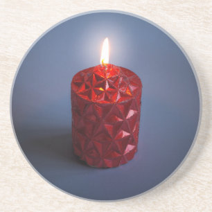 Shining candle coaster