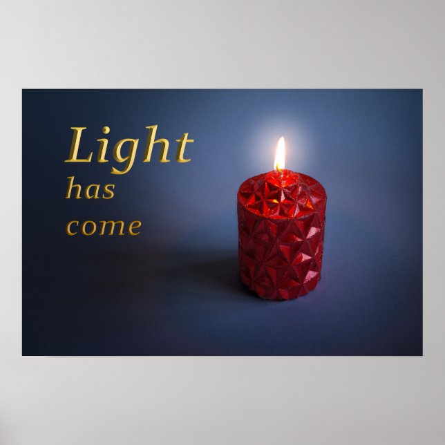 Shining candle poster (Front)