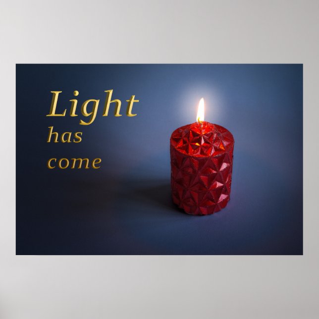 Shining candle poster (Front)