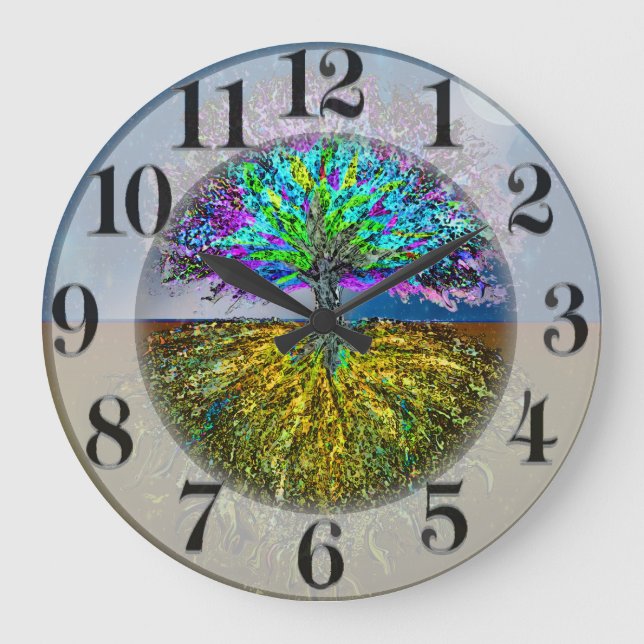 Shining From Within Large Clock (Front)