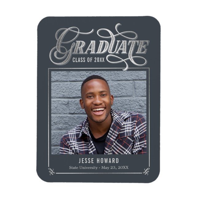 Shining Future Editable Color Graduation Magnet (Vertical)