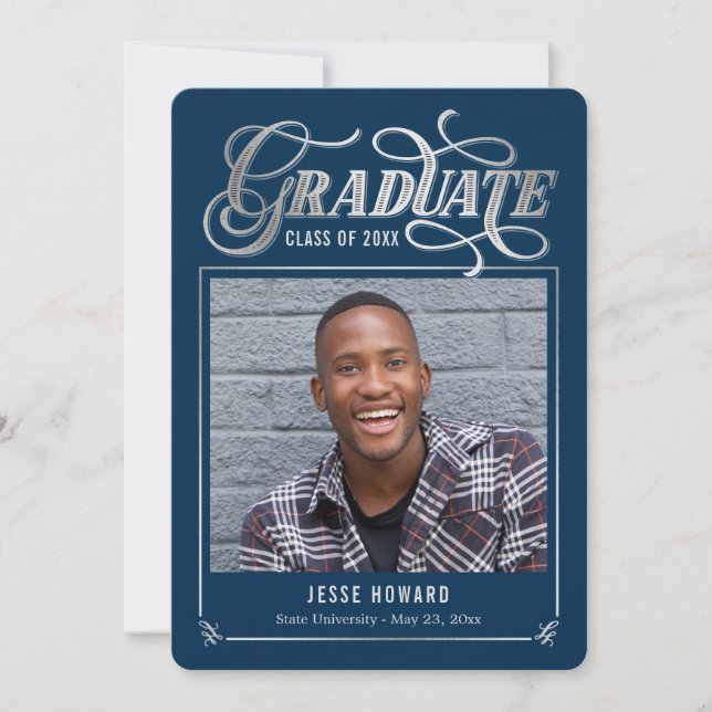 Shining Future Editable Colour Graduation Card (Front)