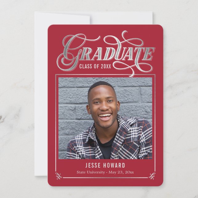 Shining Future Editable Colour Graduation Card (Front)