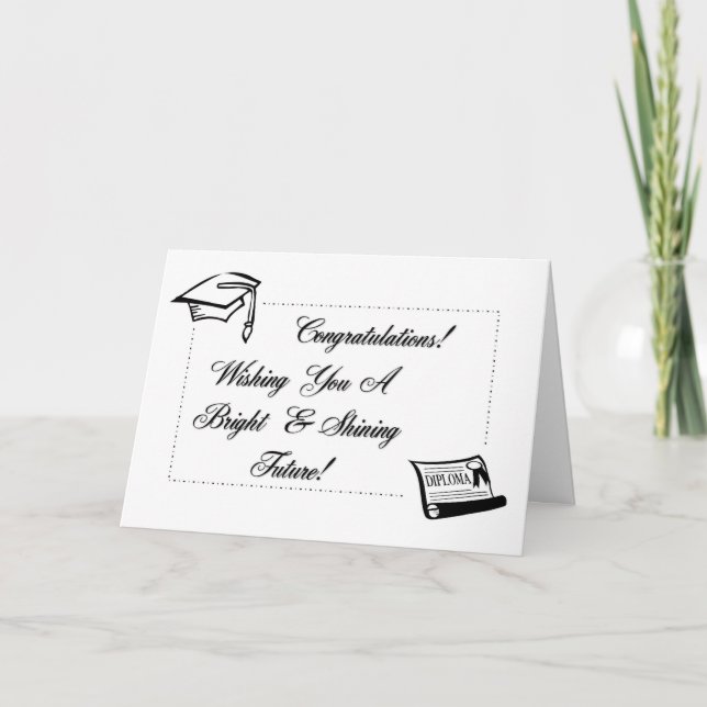 Shining Future Grad Card (Front)