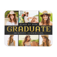 Shining Future Graduation Announcement Magnet