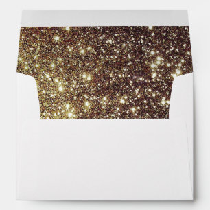 Shining Glam Gold Glitters 5x7 Envelope