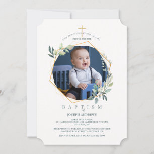 Shining Glory Photo Religious Invitation