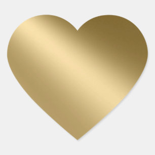Shining Gold Heart Seals Stickers