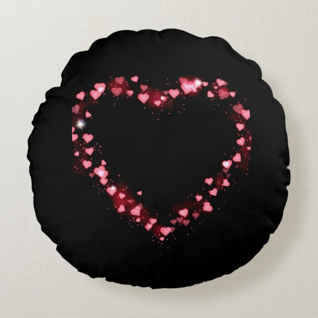 Shining Hearts Round Cushion (Front)