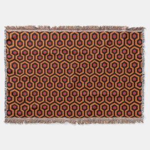 Shining iconic hotel carpet pattern throw blanket