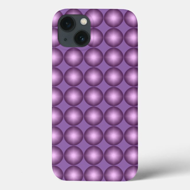 Shining Lavender Polka Dot Case-Mate iPhone Case (Back)
