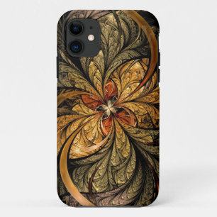 Shining Leaves Fractal Art iPhone 11 Case