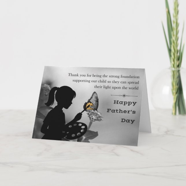 Shining light Adoptive Father's day card (Front)
