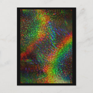 Shining Lights Holographic Glitter Rainbows Postcard