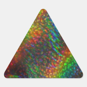 Shining Lights Holographic Glitter Rainbows Triangle Sticker