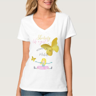 Shining Like A Girl Watercolor Illustration T-Shirt