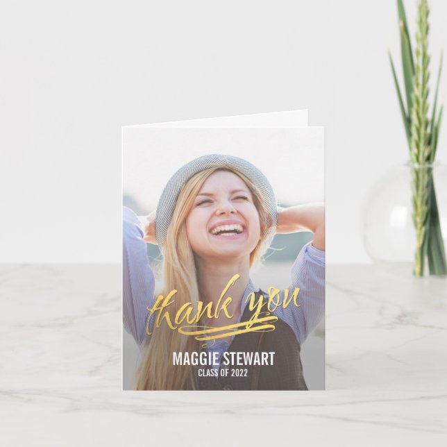 Shining Moment Graduation Thank You Card (Front)