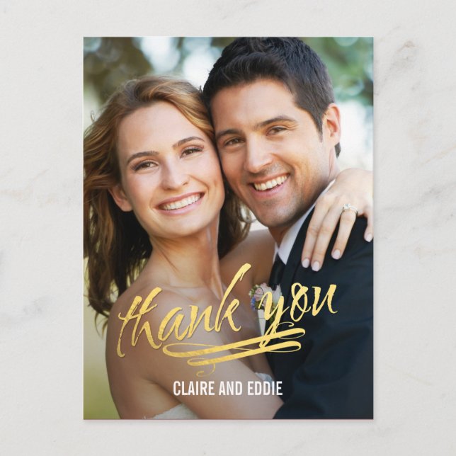 Shining Moment Photo Thank You Card (Front)