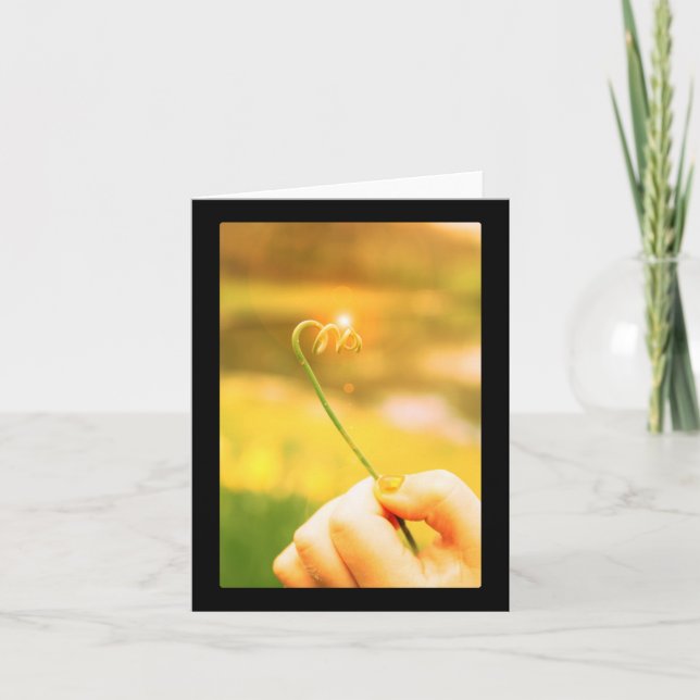 Shining Onion Curl Stem Card (Front)