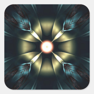 Shining Ornament Square Sticker
